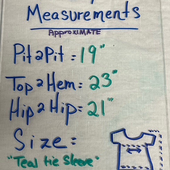 Michael Kors Blue Tie Sleeve Teal Blue Blouse - Picture 5 of 5